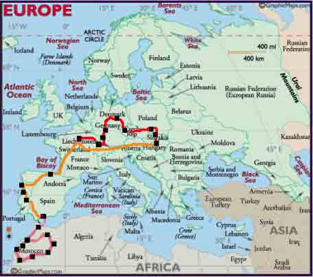 Map Of Europe And North Africa